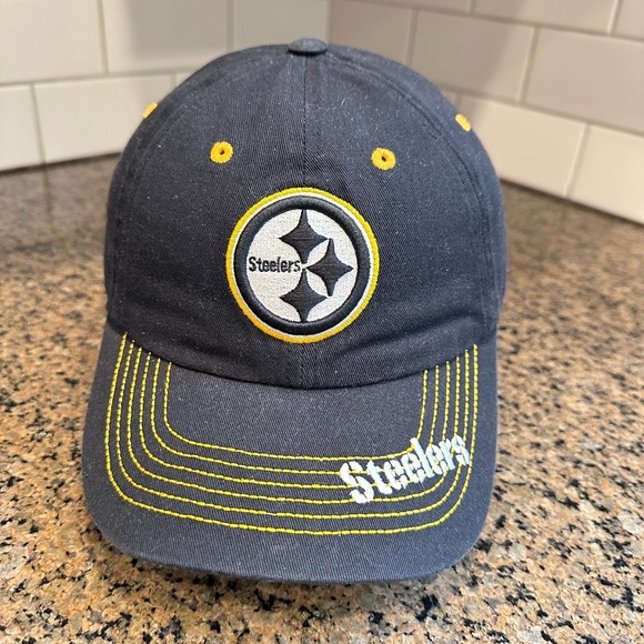 NFL Team Apparel Other - Pittsburgh Steelers Hat NFL Team Apparel Baseball Cap Men's Adjustable Black